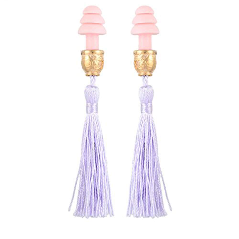Utopiat Audrey Style Lavender Dream Earplugs - Sleep Noise Cancelling for Women, Inspired by Breakfast at Tiffany's Movie - Perfect for Travel, Office & Nighttime Use
