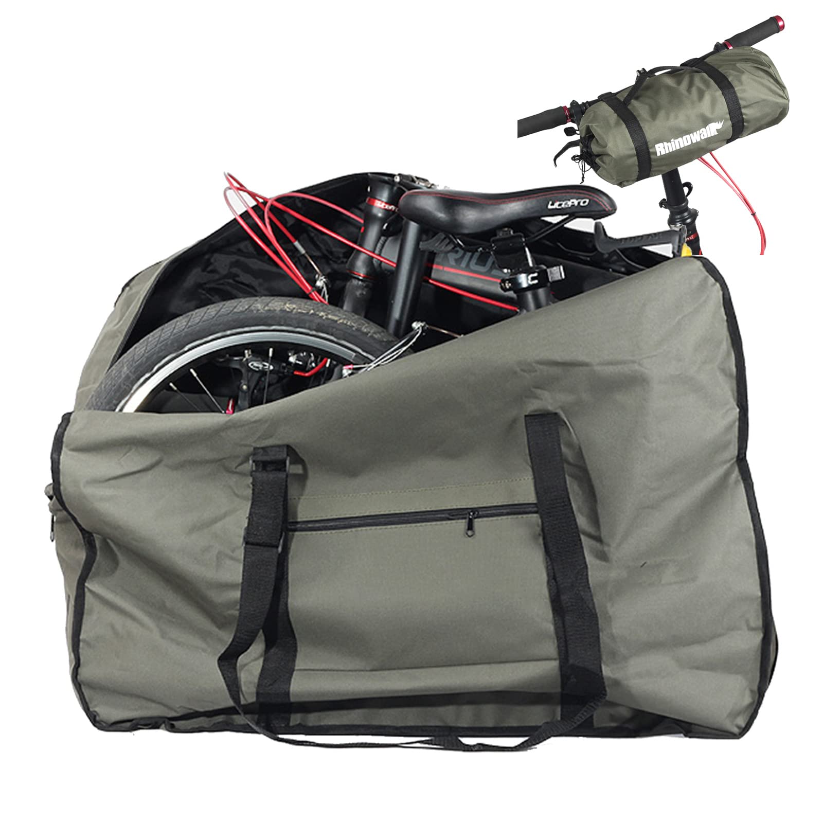 **CamGo 20 Inch Folding Bike Bag - Waterproof Bicycle Travel Case for Cars, Train & Air Travel - Lightweight & Durable Bike Transport Bag for Commuting, Camping & Outdoor Adventures**