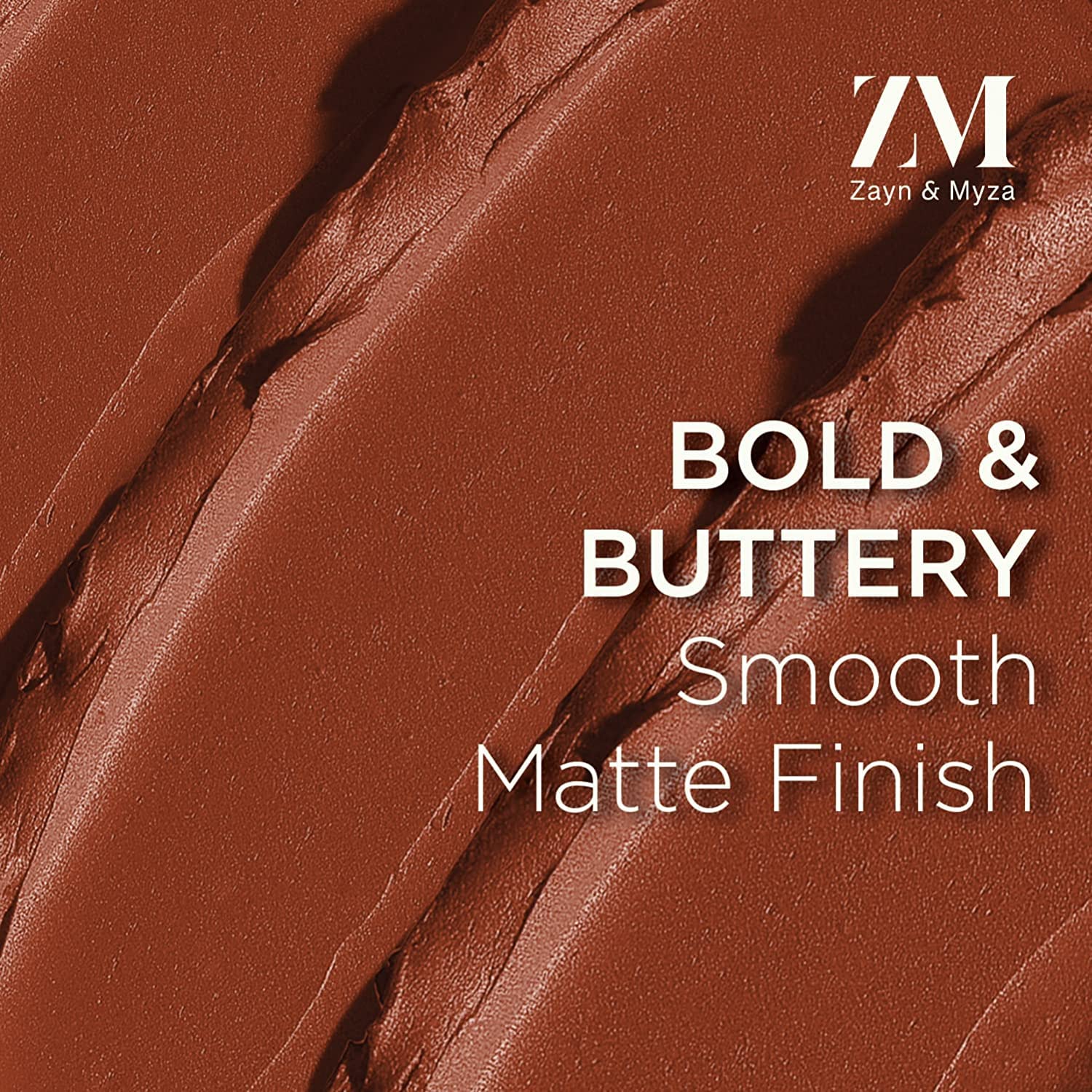 ZM Zayn & Myza Rich Matte Lipstick - Smooth, Lightweight, High Pigmentation with Argan Oil & Shea Butter (4.2g, Forbidden Red) | Long-Lasting Matte Finish for Day & Night Wear | Perfect for Parties, Dates & Professional Meetings