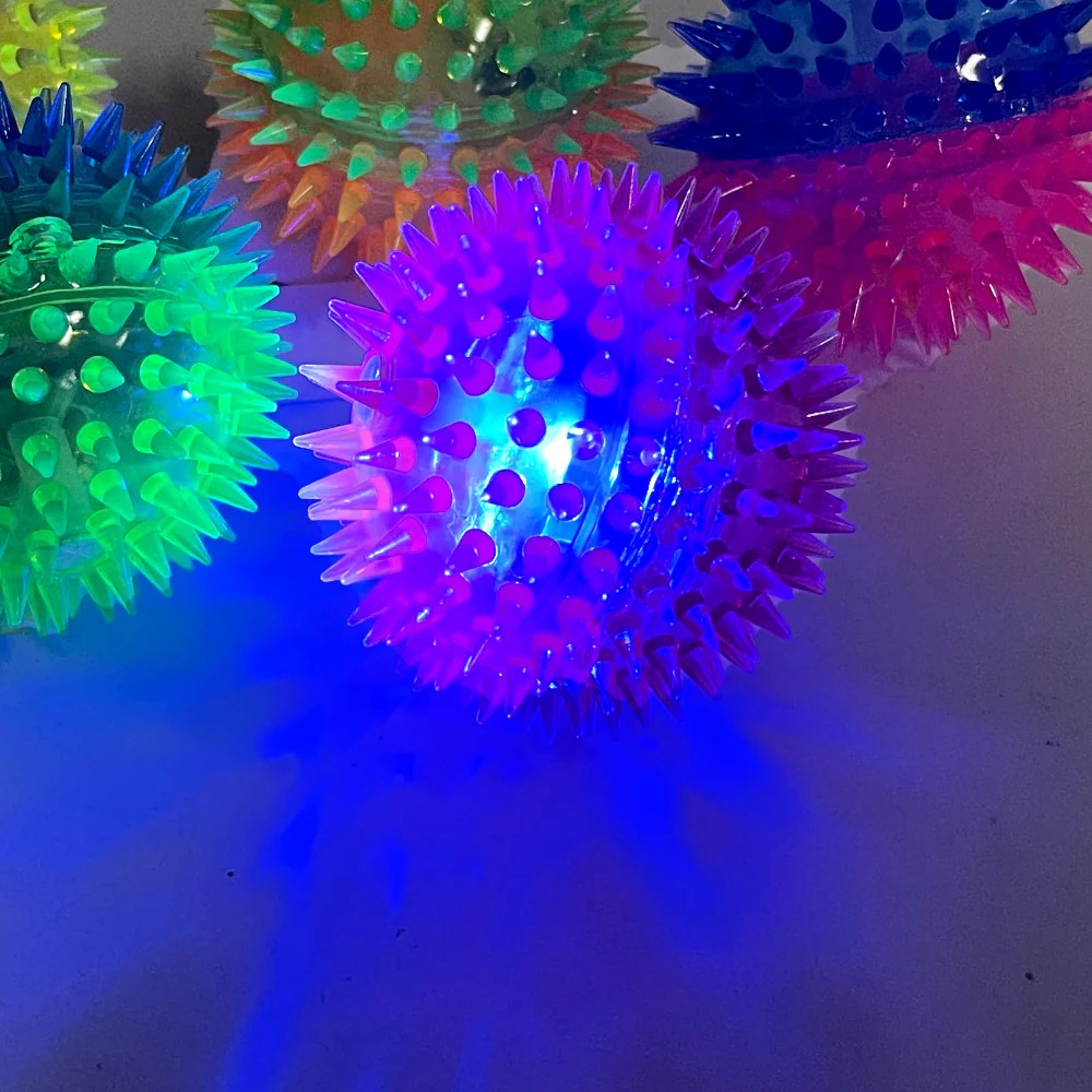 2-Tone Flashing Light Up Balls - Pack of 12 | LED Party Favors for Birthday Celebrations, Night Events & Outdoor Activities