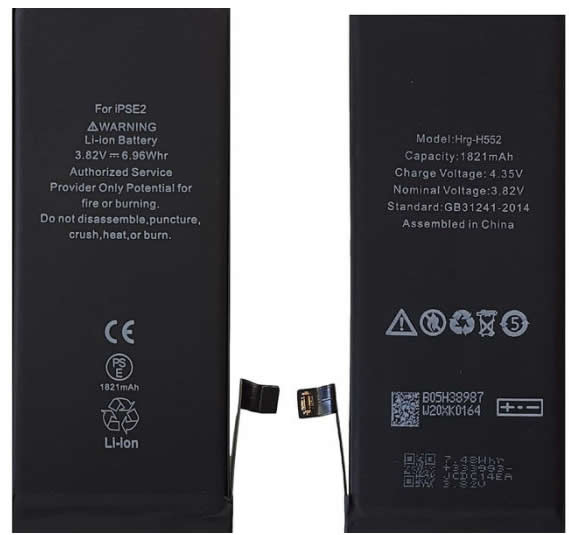 Apple iPhone SE 2nd Gen (2020) Replacement Battery - High Capacity 1821mAh Li-ion Battery for iPhone SE 2020 Model - Perfect for Battery Replacement & Performance Upgrade at Home or Repair Shop