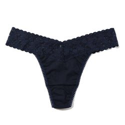 Organic Cotton High Rise Thong Lace Panties for Women - Comfortable & Breathable Underwear for Everyday Wear, Date Night & Special Occasions