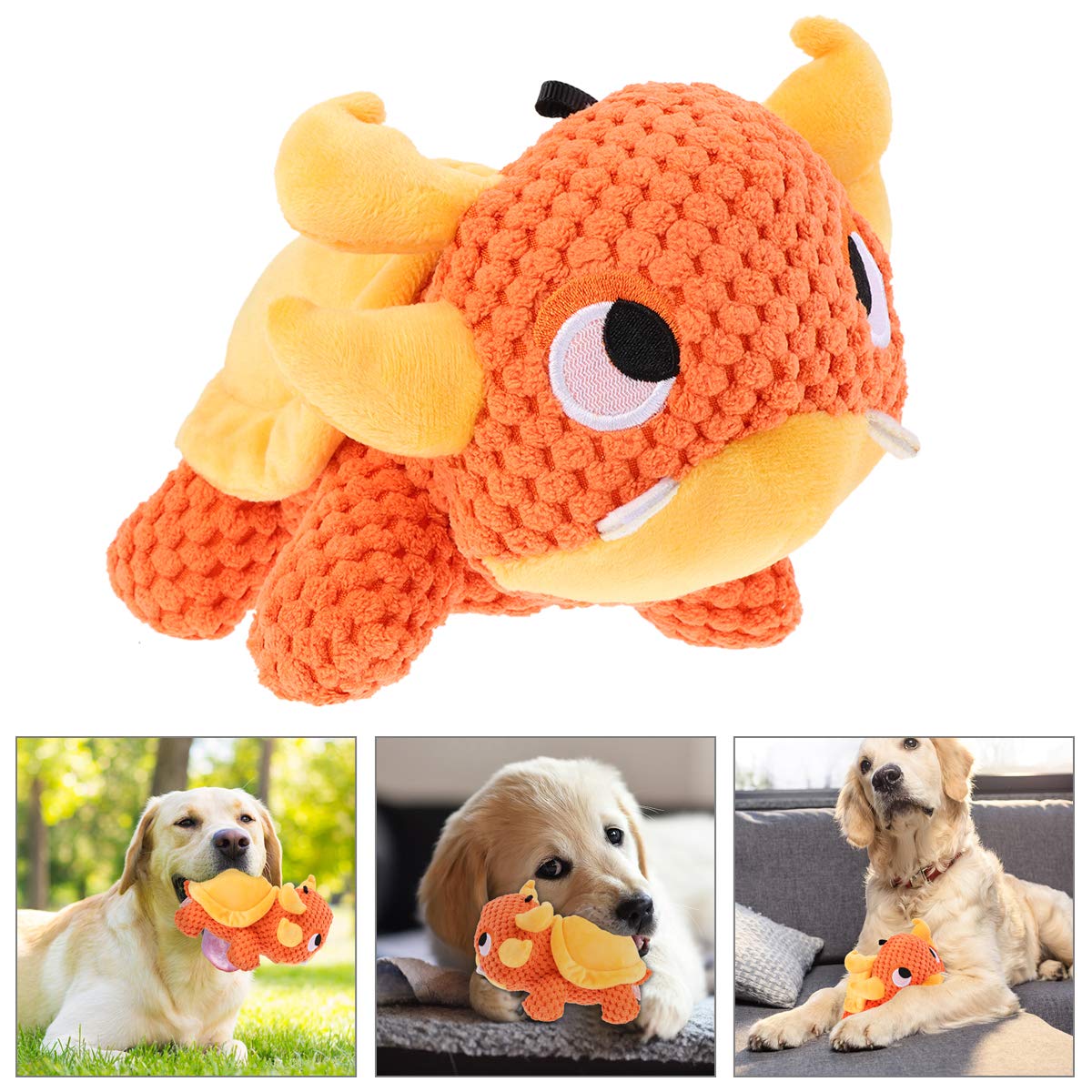 Durable Puppy Chew Toys for Teething - Soft Fluffy Stuffed Cotton Rope Plush Dog & Cat Toys for Boredom Relief - Perfect for Small, Medium & Large Breed Puppies & Adult Dogs - Great for Indoor Play, Training & Anxiety Relief