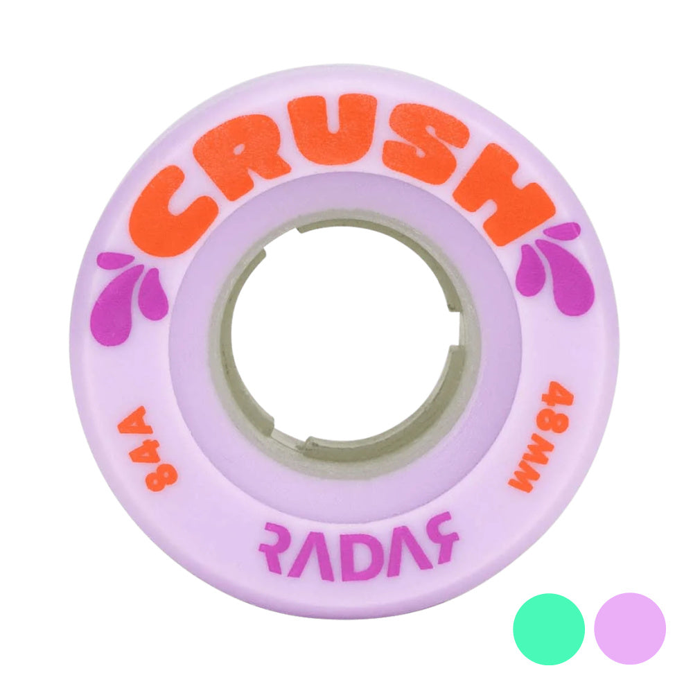 48mm Radar Crush Outdoor Roller Dance Wheels - 4 Pack for Smooth Skating & Roller Derby Performance
