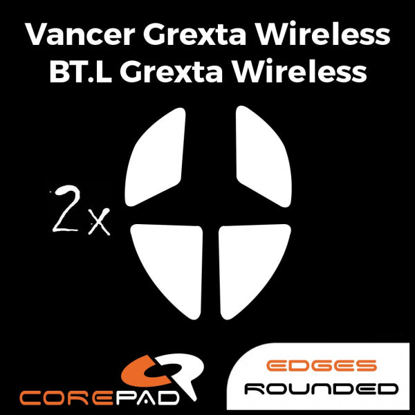 Corepad Skatez Mouse Feet for BT.L Vancer Gretxa - Ultra Smooth Gliding Replacement Feet for Gaming Mice - Perfect for FPS, MOBA, and Esports Gaming