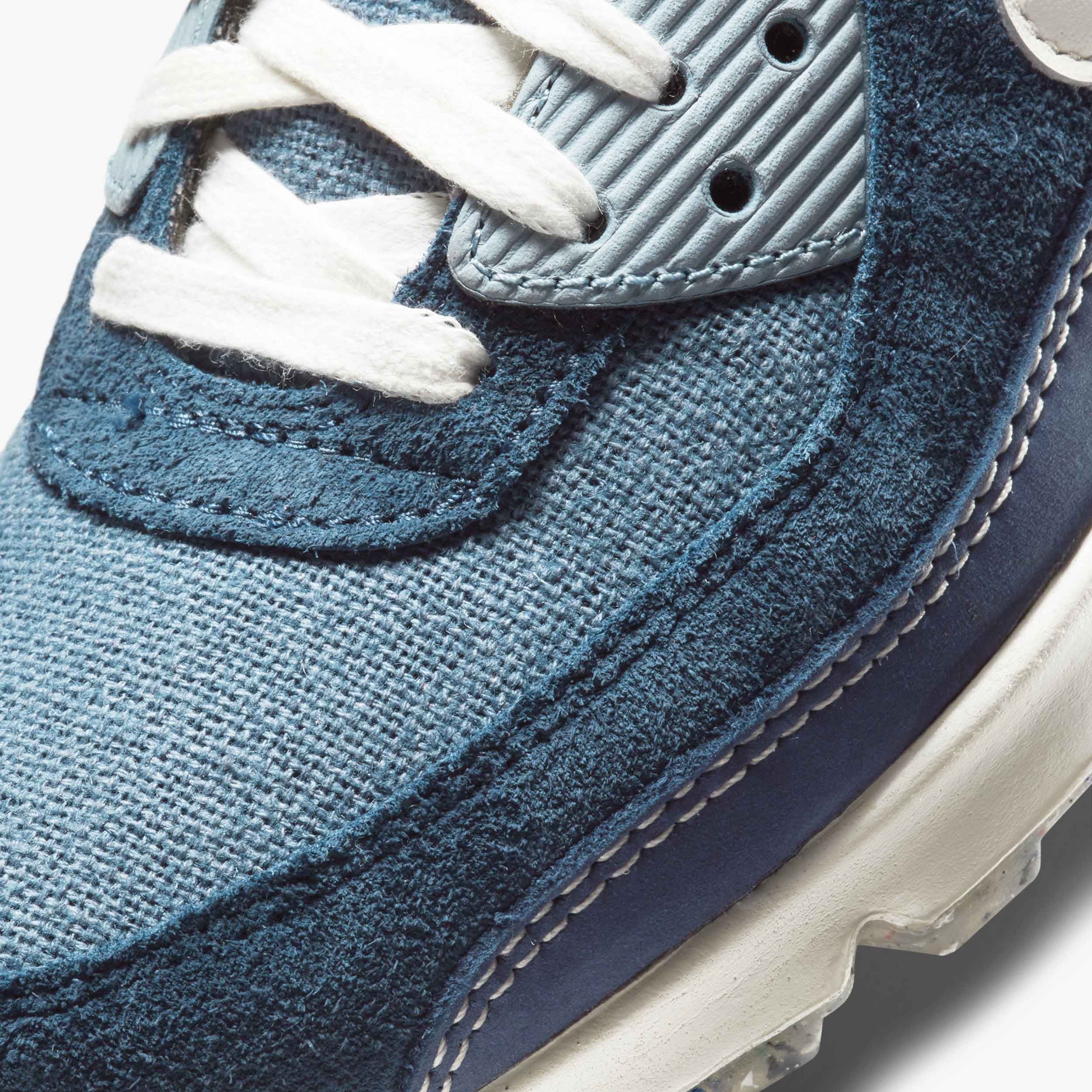Nike Air Max 90 Denim Cork Sneakers - Diffused Blue & White Retro Running Shoes for Men & Women | Perfect for Casual Wear, Street Style & Gym Workouts