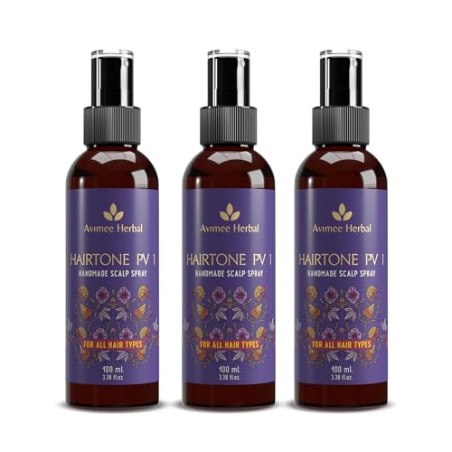 Avimee Herbal Hair Tonic Scalp Spray for All Hair Types - Natural DHT Blocker with Saw Palmetto, Amla, Methi & Bhringraj Extracts (3-Pack) | Promotes Hair Growth & Reduces Hair Loss for Men & Women | Perfect for Daily Scalp Care & Thinning Hair Treatment