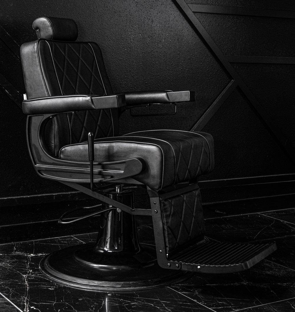 Premium Black Barber Chair for Professional Salons & Home Grooming - Heavy Duty Hydraulic Styling Chair with Adjustable Footrest & Headrest - Perfect for Barbershops, Hair Salons, and Personal Use