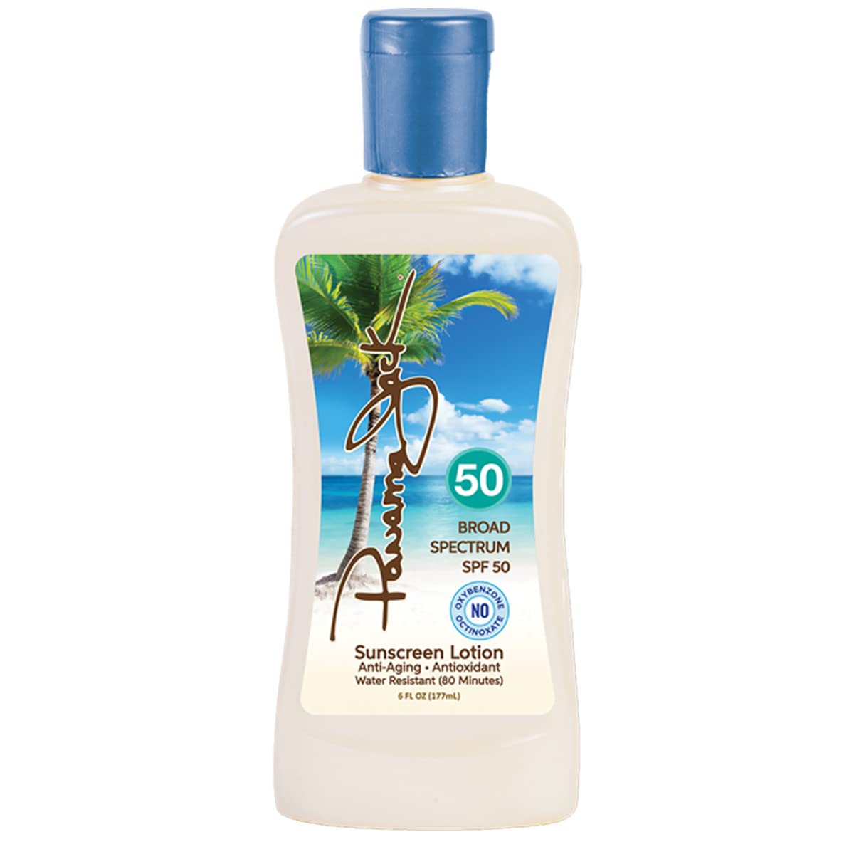 Panama Jack SPF 50 Sunscreen Lotion - Broad Spectrum UVA/UVB Protection, Water Resistant, Reef Safe (Pack of 1) - Perfect for Beach, Pool & Outdoor Activities