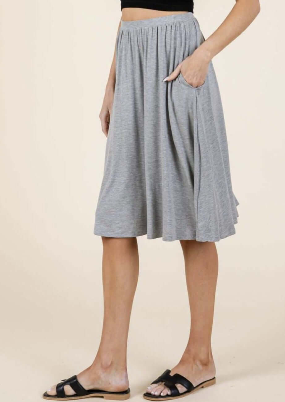 Stylish Casual Fit Skirt - Comfortable & Trendy Women's Skirt Made in USA | Perfect for Everyday Wear, Office & Weekend Outings