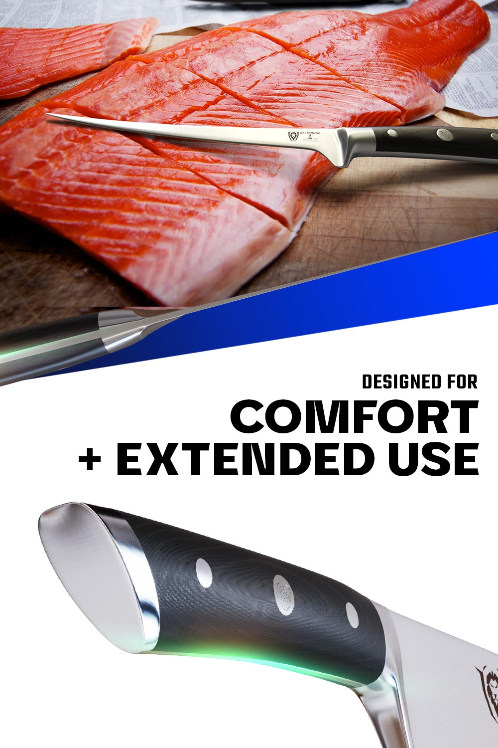 Dalstrong Gladiator Series 7-Inch Flexible Fillet Knife - NSF Certified - Sharp & Durable for Fish, Meat & Poultry - Perfect for Home Chefs & Professional Kitchens
