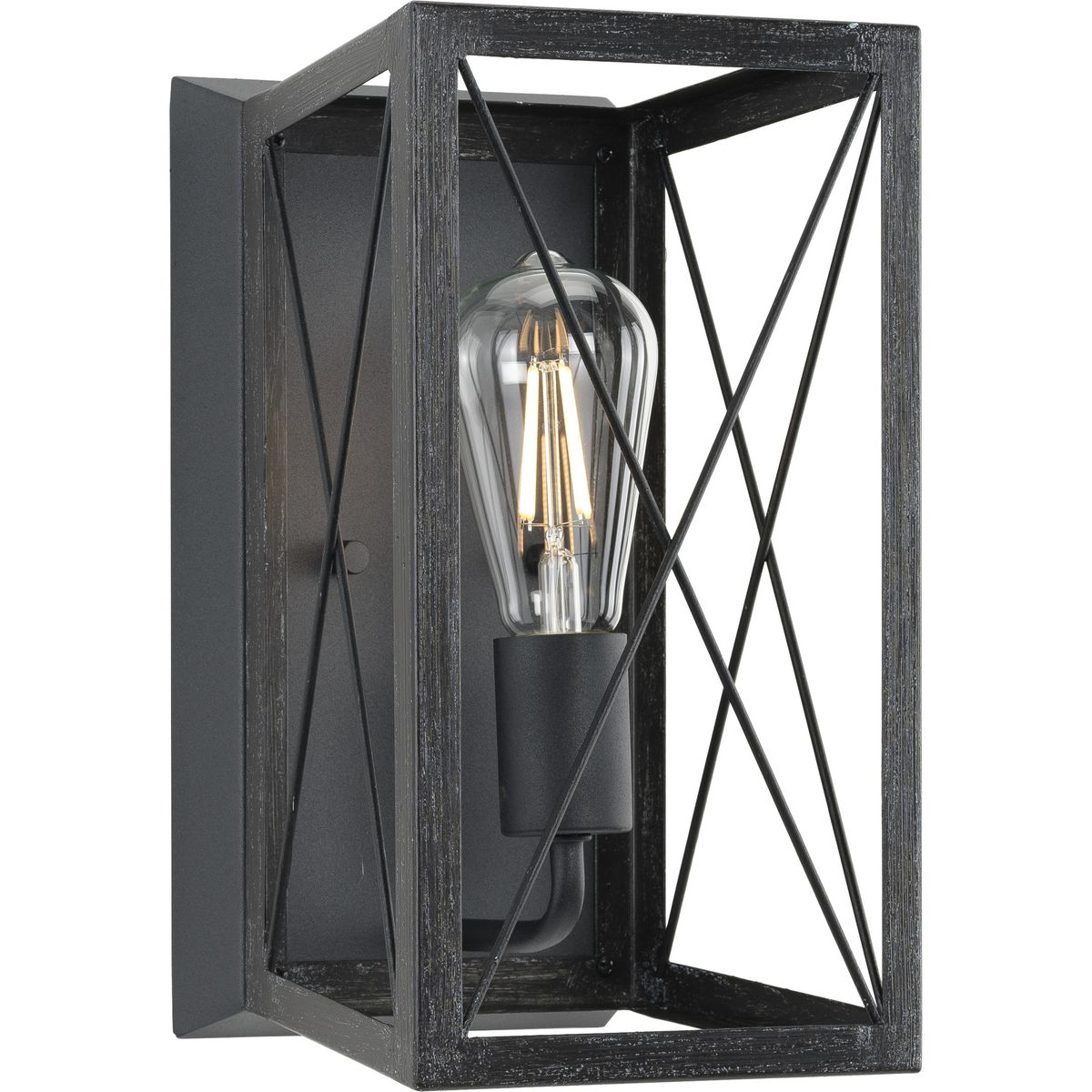 Briarwood Collection One Light Wall Sconce - Modern Rustic Wall Light Fixture for Bedroom, Living Room & Hallway Lighting Decor