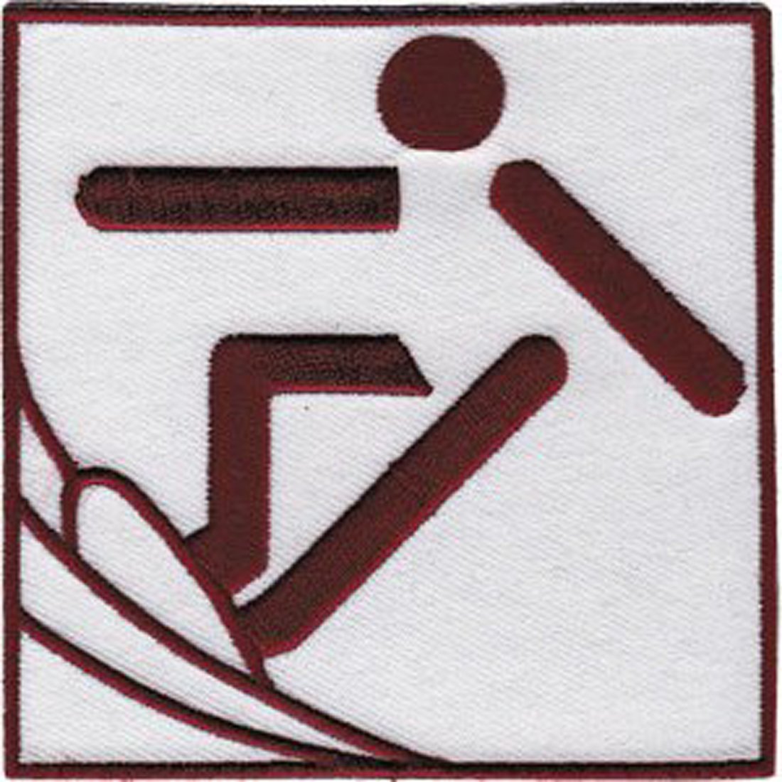 Surfing Iron On Patch - Hang 10 Design Applique for Jackets, Bags & Hats - DIY Embroidered Surf Sign Sew On Badge for Surfers & Beach Lovers