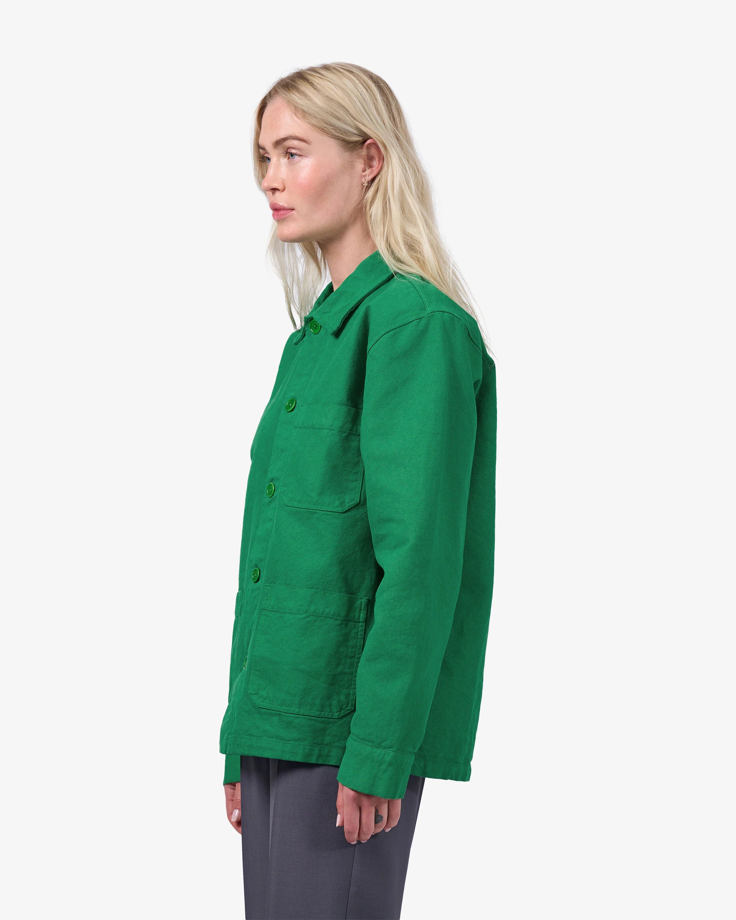 Organic Workwear Jacket for Women - Soft Yellow Waterproof Windbreaker - Perfect for Outdoor Jobs, Hiking & Casual Wear