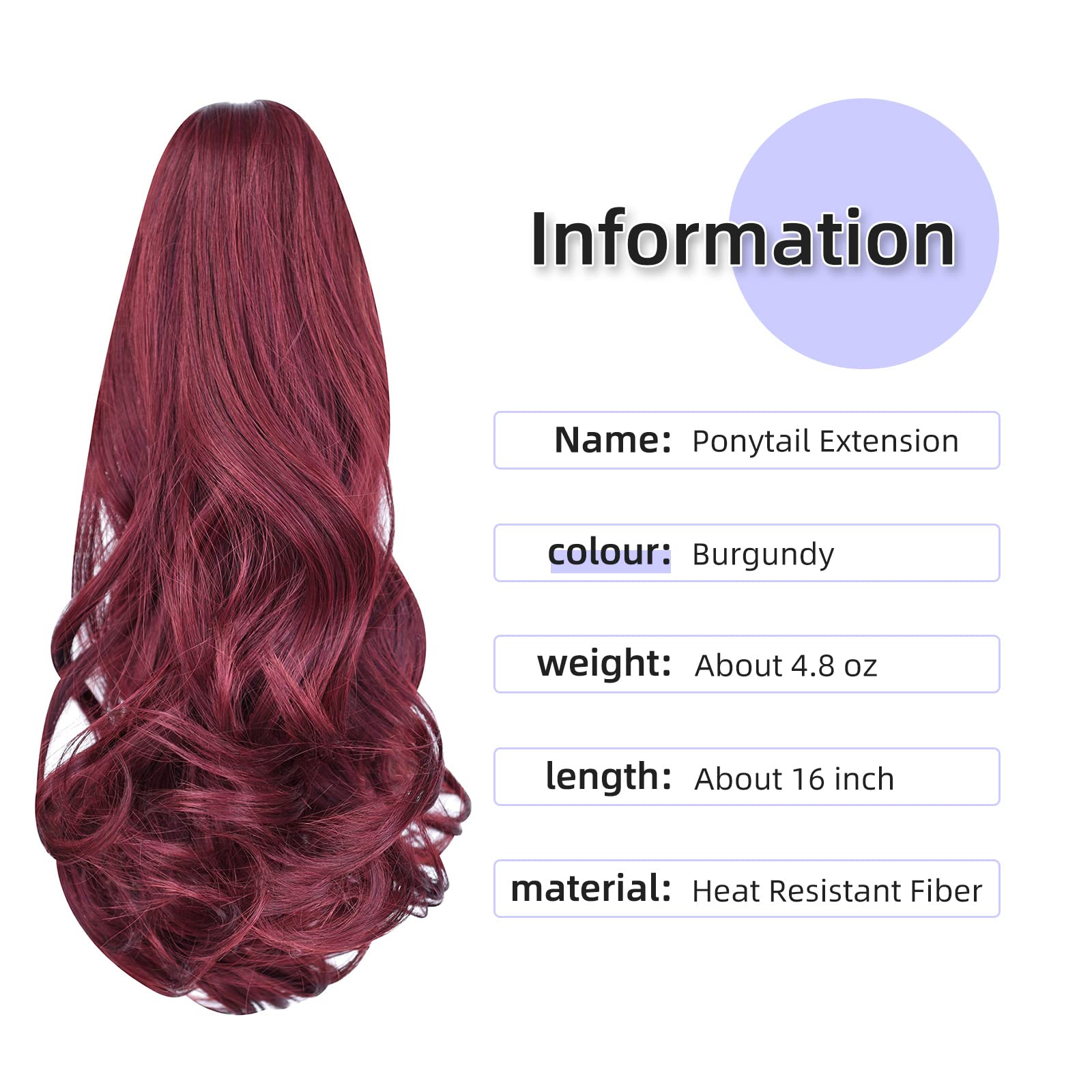Natural Straight Ponytail Hair Extension with Claw Clip - Seamless Blonde Brown Black Hairpiece for Women - Perfect for Parties, Weddings & Everyday Styling