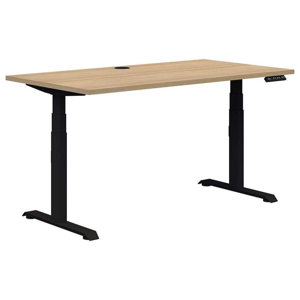 Summit II Single Height Adjustable Standing Desk - Ergonomic Home & Office Workstation for Comfortable Sitting or Standing - Perfect for Remote Work, Study & Gaming Setup