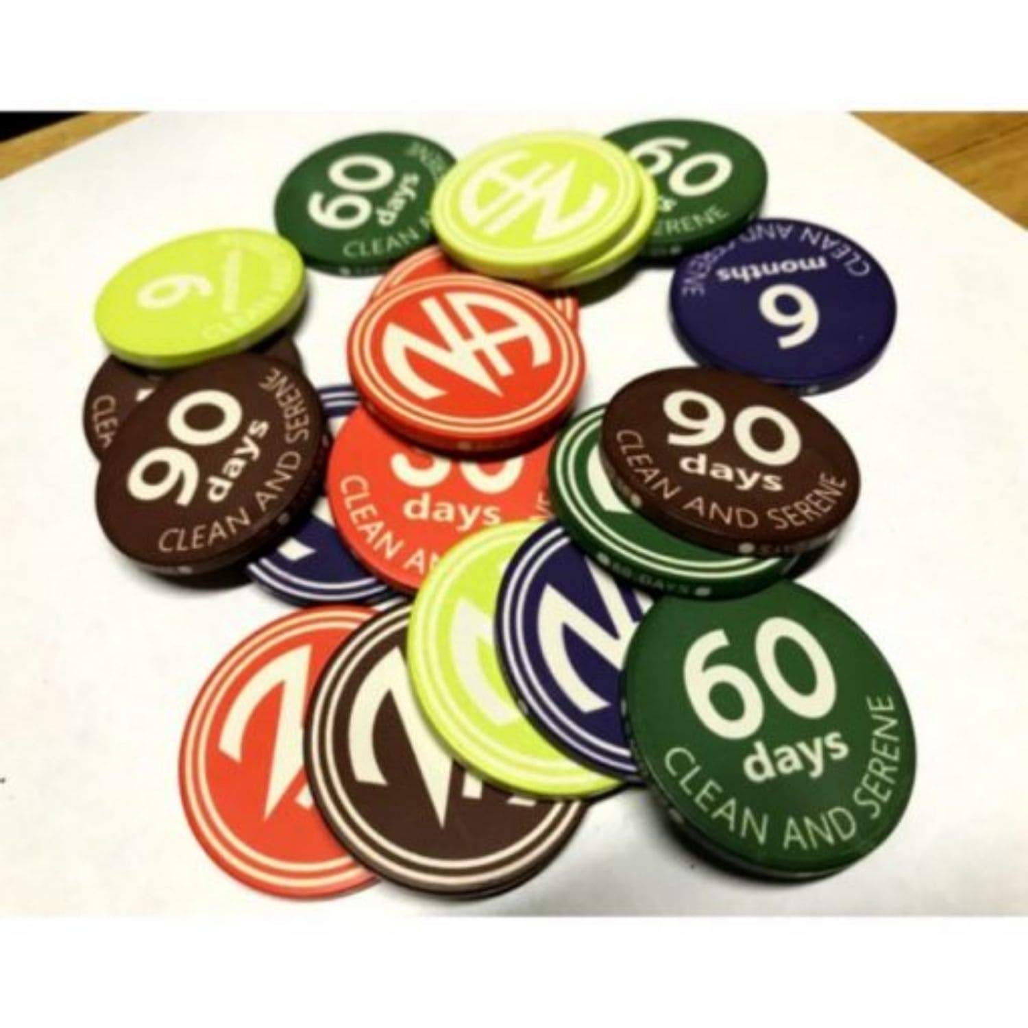 Narcotics Anonymous NA 30 Day Sobriety Chip - Commemorative Recovery Token for 12 Step Programs, AA Medallion - Perfect Gift for Clean & Sober Milestones (Home Meetings, Support Groups, Personal Motivation)