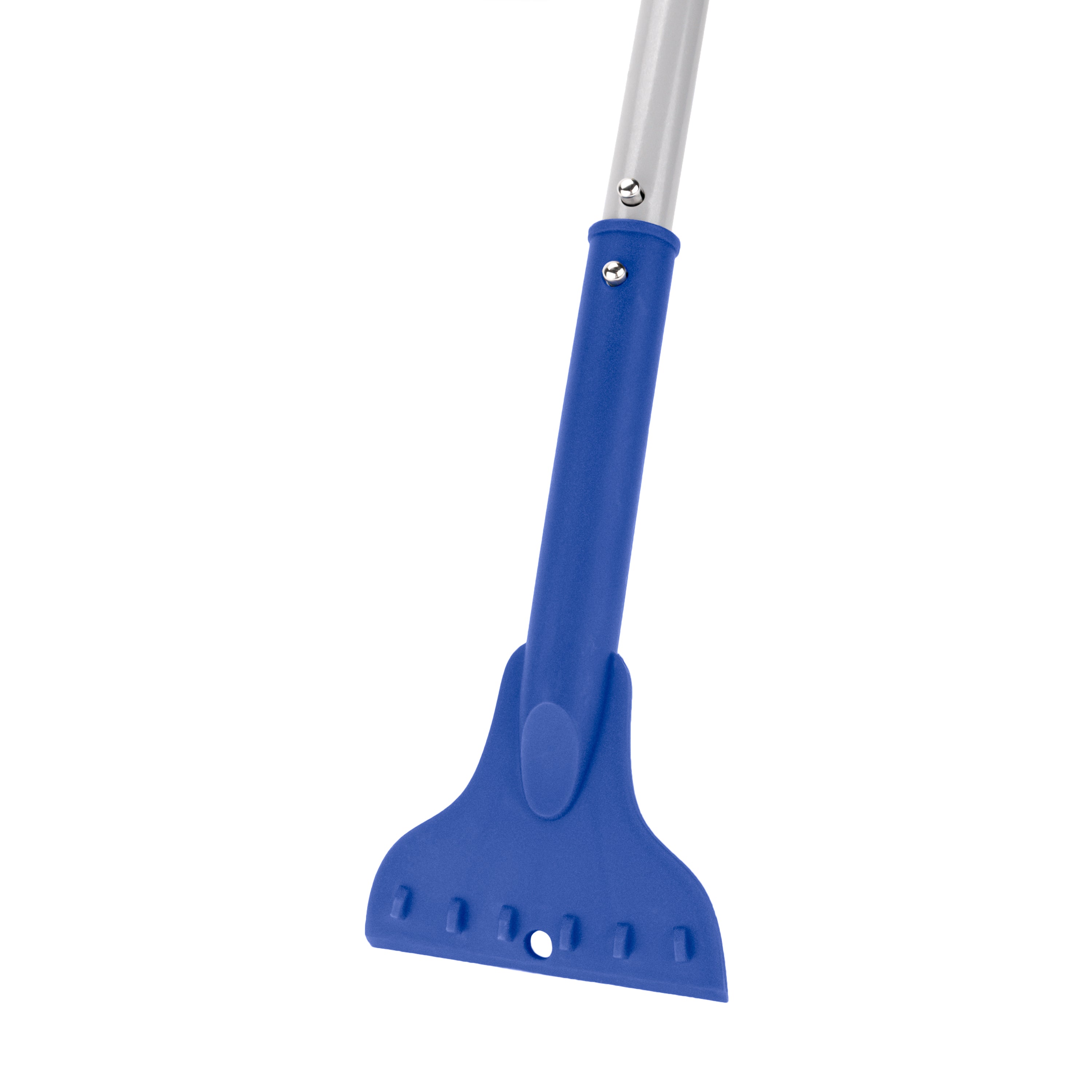 Snow Joe SJBLZD 4-in-1 Multi-Purpose Auto Snow Tool Kit with Storage Bag | Snow Broom, Ice Scraper, Brush & Shovel Combo (Blue) | Perfect for Winter Car Cleaning & Driveway Snow Removal