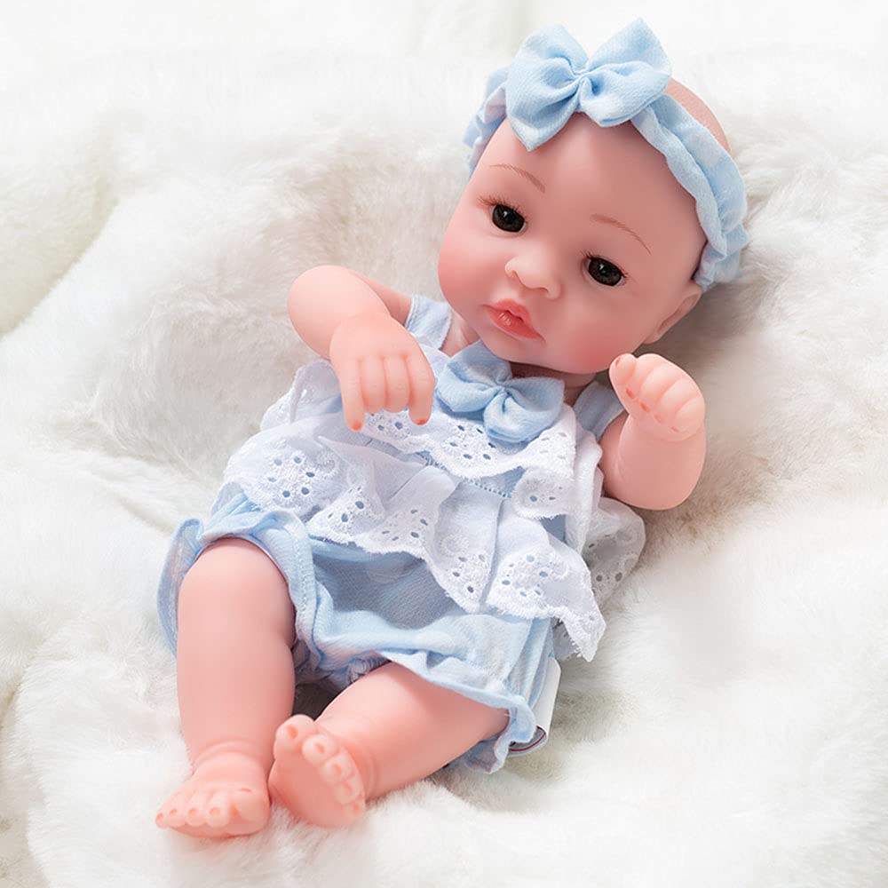 Realistic 30cm Newborn Baby Doll - Lifelike Reborn Silicone Toy for Birthday Gifts & Nursery Decor