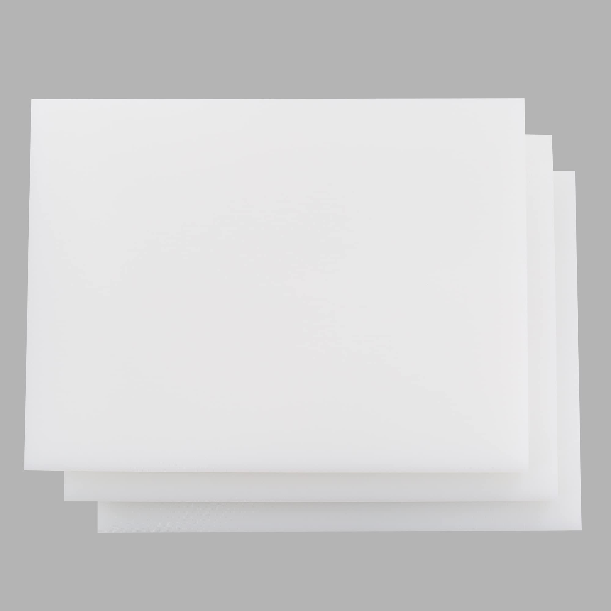 3-Piece White Plastic Cutting Board Set - 20