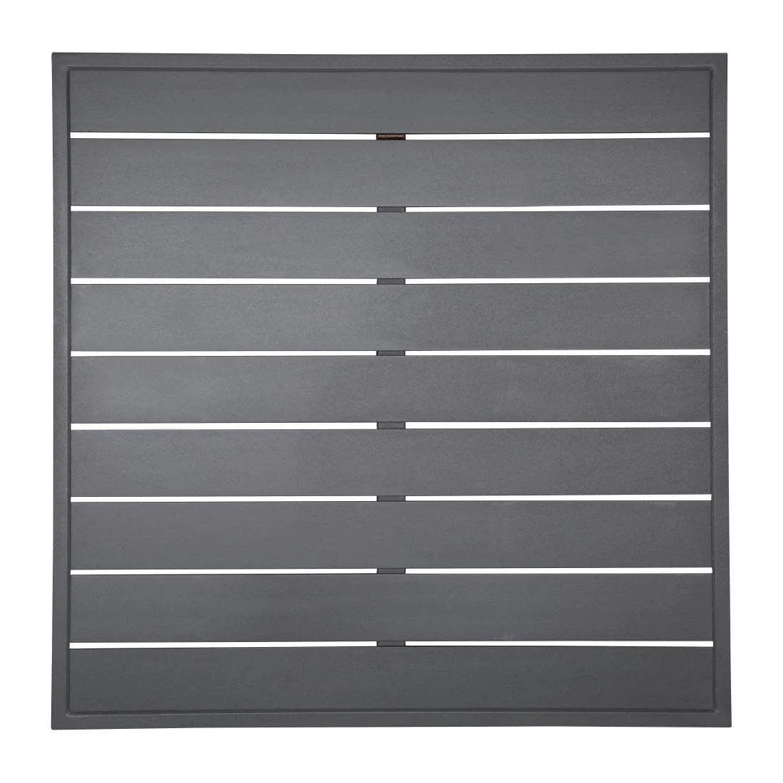 Bolero Aluminum Square Table Top - 27.5 Inch Dark Grey Dining Table Top for Indoor & Outdoor Use - Perfect for Patio, Garden, and Restaurant Settings