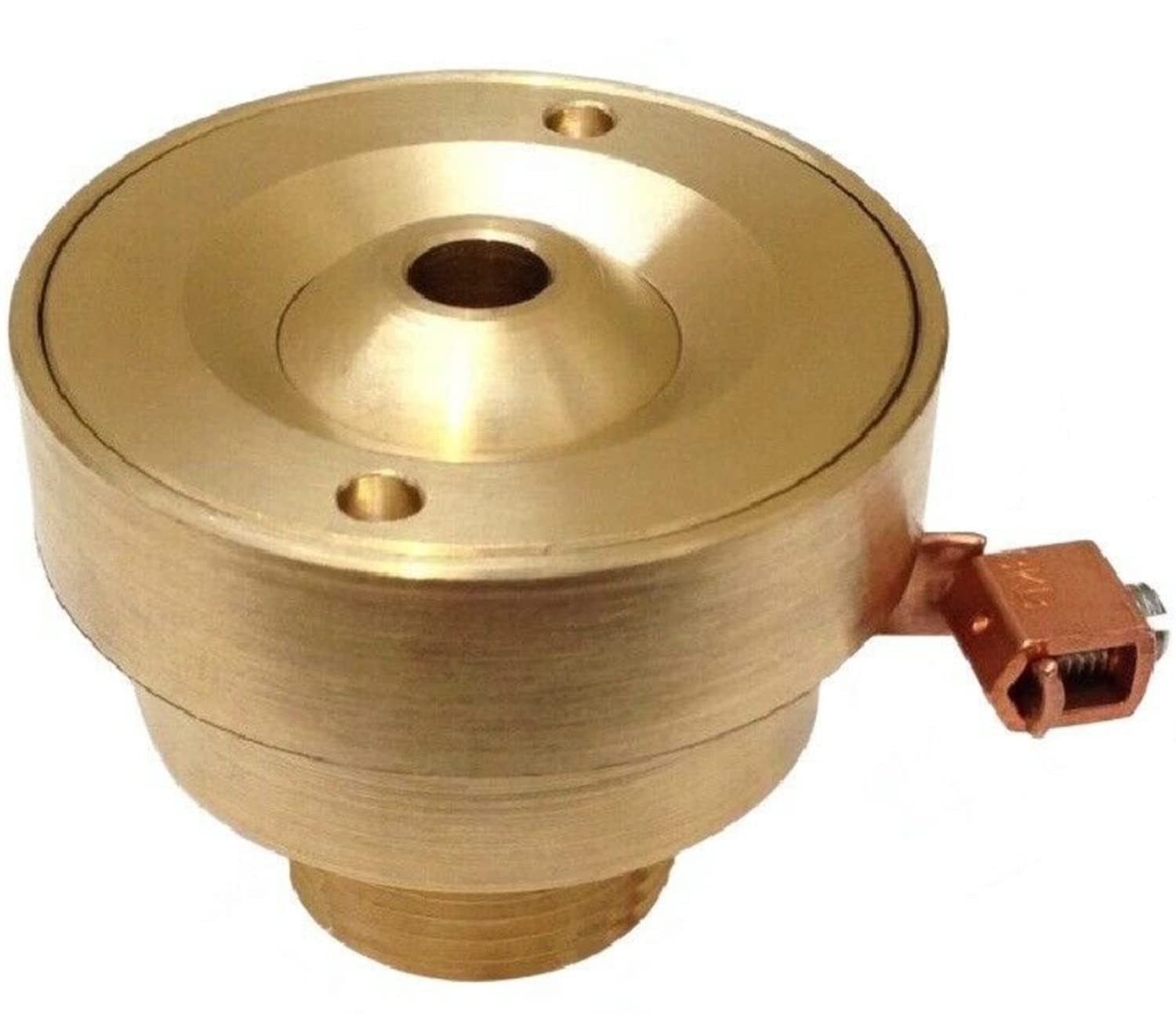 Brass Deck Jet Fountain Nozzle for Swimming Pool & Spa - Compatible with Most Pools, Includes Ground Lug (1 Pack) - Perfect for Backyard Water Features, Landscape Design & Relaxation