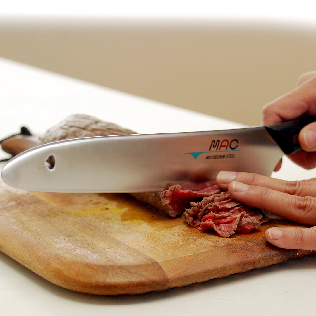 Premium Mac Original Carving Knife - Professional Stainless Steel Kitchen Knife for Slicing Meat, Roast, Turkey & Ham - Perfect for Holiday Dinners, BBQ Parties & Home Cooking