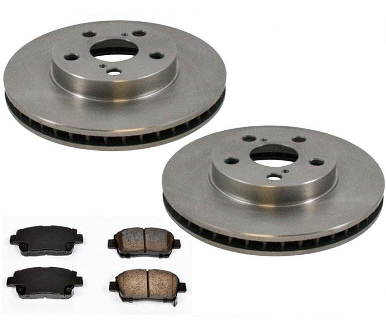 Toyota Celica GT 2000 Front Brake Rotors & Ceramic Brake Pads Kit - High Performance Braking for Daily Driving & Racing