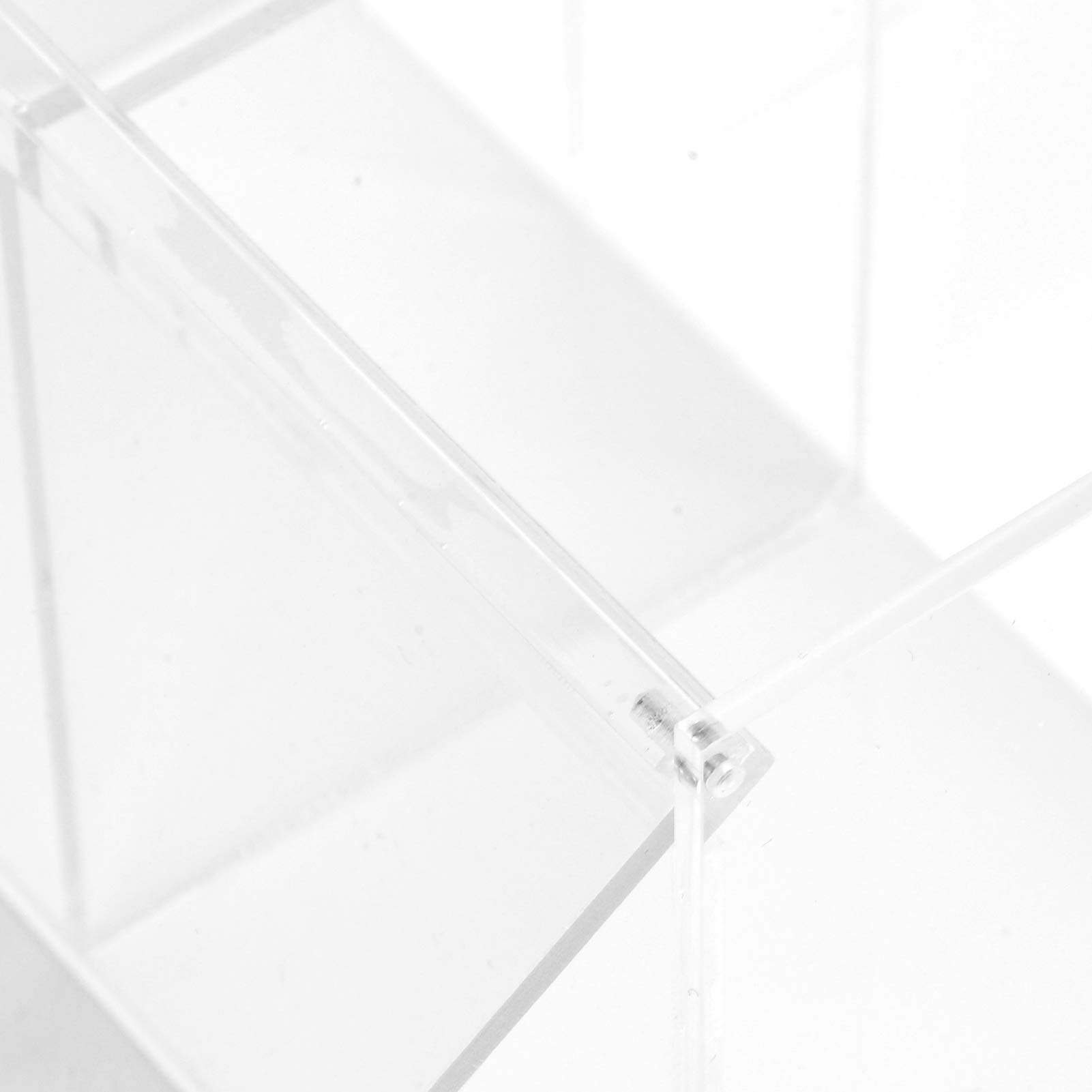 Eulbevoli Acrylic Storage Box - Double Layer Organizer for Beauty Tools & Makeup Brushes | Perfect for Vanity, Salon, and Travel Organization