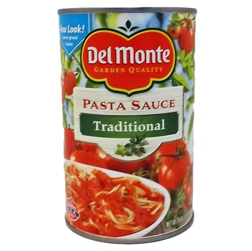 Del Monte Traditional Pasta Sauce 24oz (12-Pack) - Premium Spaghetti Sauce for Italian Cooking, Bulk Wholesale Discount - Perfect for Family Dinners, Restaurants & Meal Prep