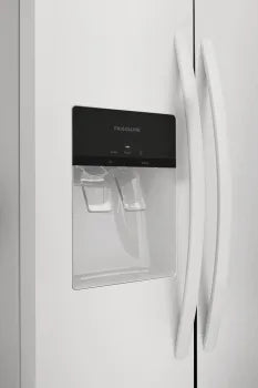 Frigidaire FRSS2323AW 22.3 Cu. Ft. Side by Side Refrigerator - White, Energy Efficient, Standard Depth (33