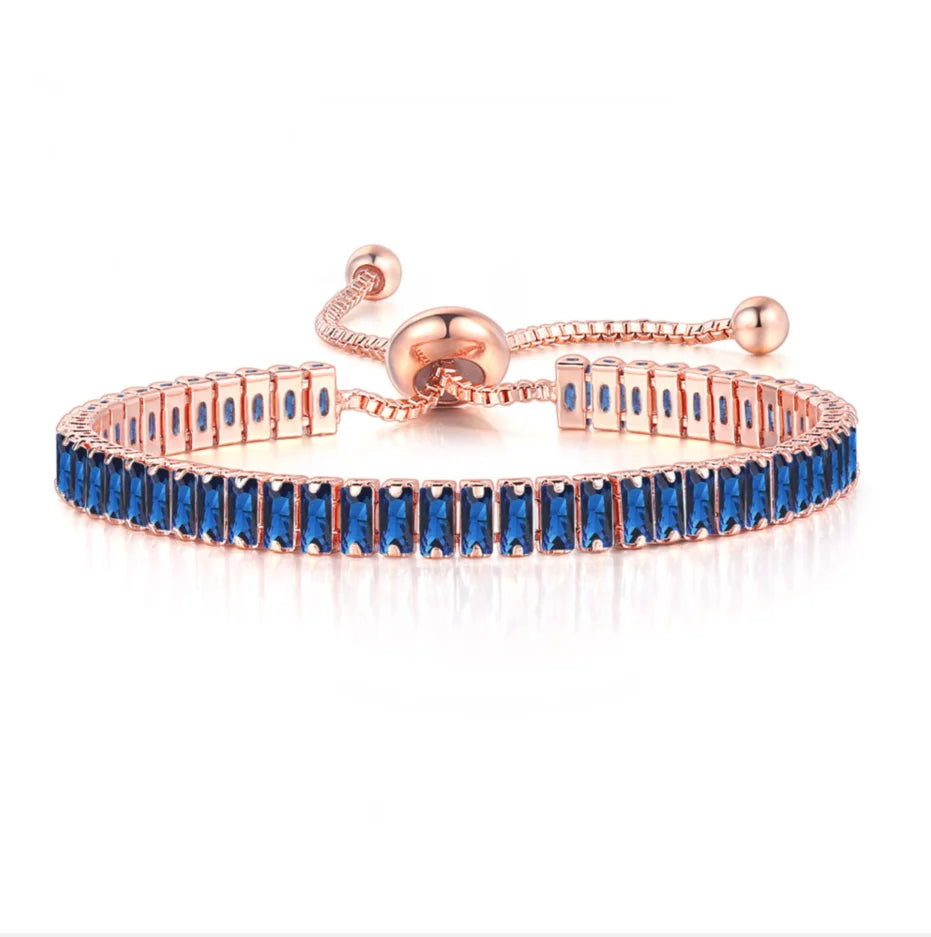 Premium Crystal Tennis Bracelet - Elegant & Sparkling Jewelry for Women | Perfect for Weddings, Parties & Special Occasions