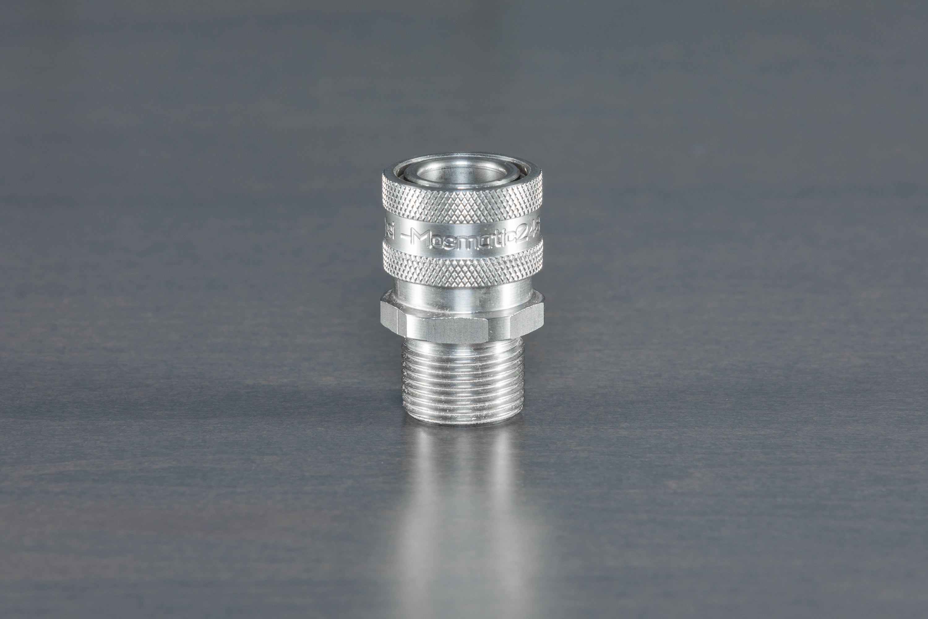 Mosmatic T304 Stainless Steel M22 Male (14mm) to 3/8 Quick Disconnect Coupler - Perfect for Pressure Washers, Car Wash Systems & Industrial Applications