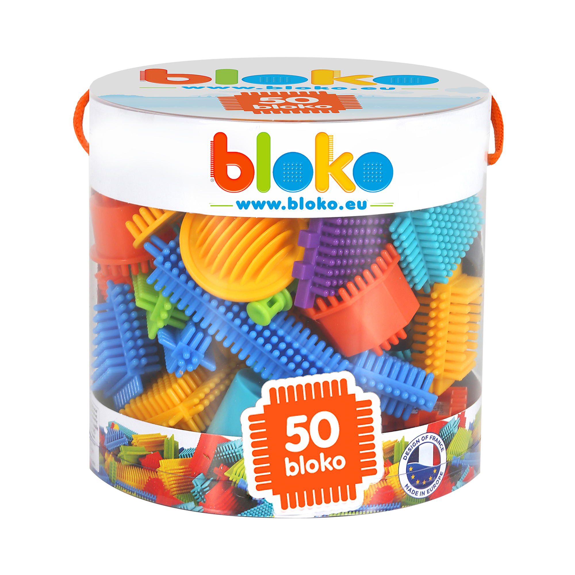 Bloko 50-Piece Building Blocks Set - STEM Educational Toys for Kids Ages 3-8 - Creative Construction Playset for Boys & Girls - Perfect for Classroom, Birthday Gifts & Indoor Playtime