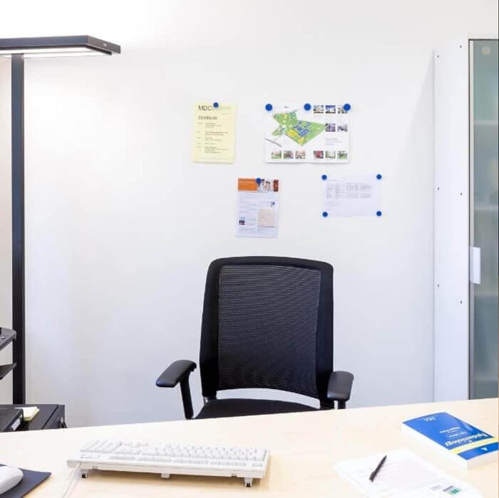Smart Magnetic Plaster (65ft²/128.5floz) - Dark Grey Magnet-Receptive Wall Coating for Offices, Classrooms & Homes | High Magnetic Strength, Smooth Finish, Easy DIY Application (10Kg) | Perfect for Whiteboards, Memo Boards & Decorative Displays in Workspaces & Living Areas