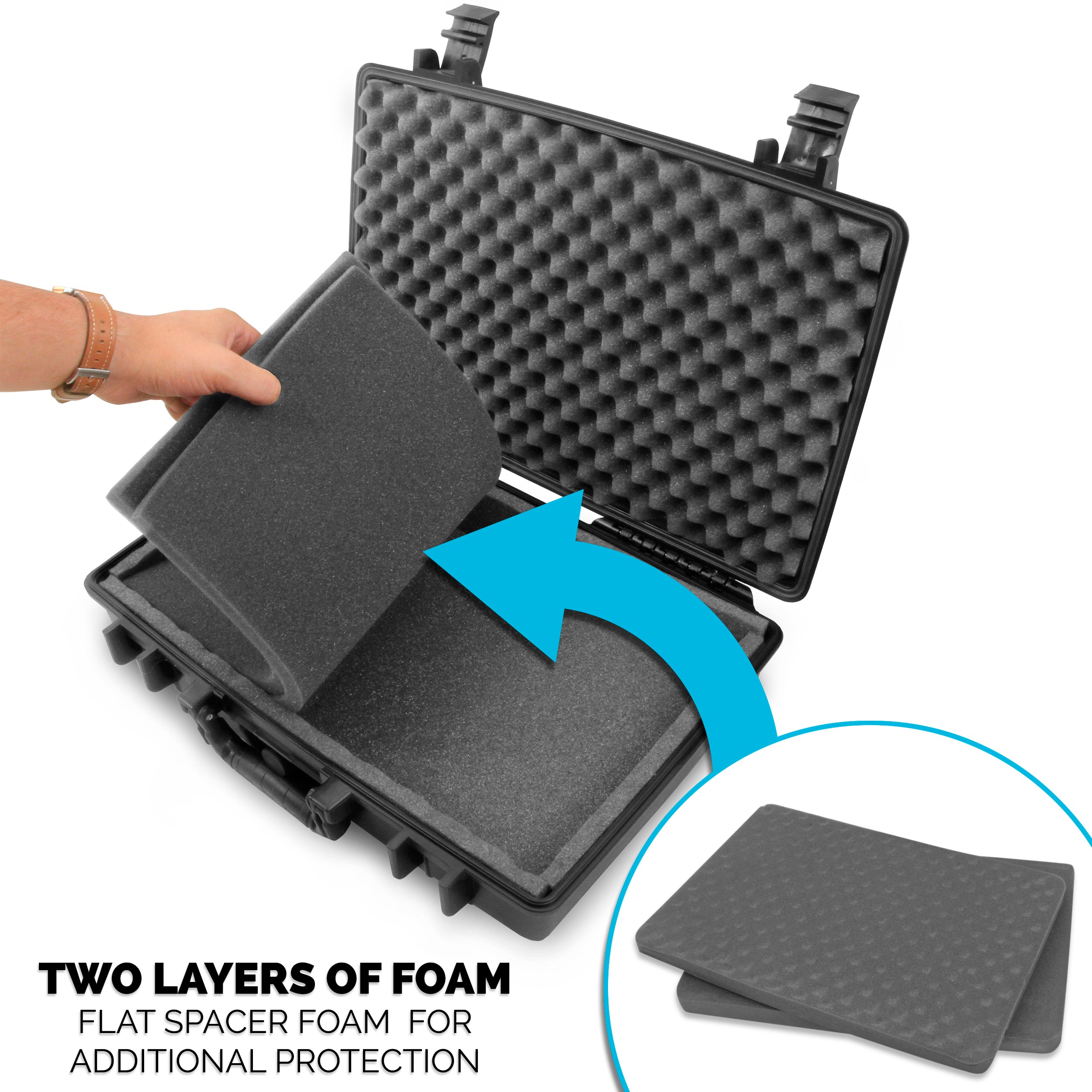 Waterproof Travel Case for Starlink Mini - Compatible with Kickstand, Pipe Adapter, Cables & Power Supply | Portable Storage Organizer for Camping, RV Trips & Outdoor Adventures