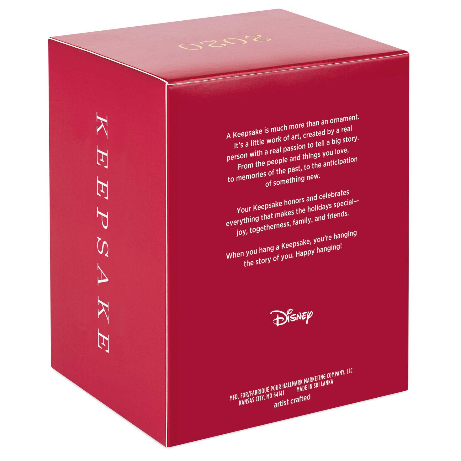 Hallmark Keepsake Christmas Ornament 2020 - Disney Mickey Mouse & Minnie Mouse Starry-Eyed Sweethearts Collectible (1999QXD6461) - Perfect for Holiday Tree Decorations & Disney Fan Gifts