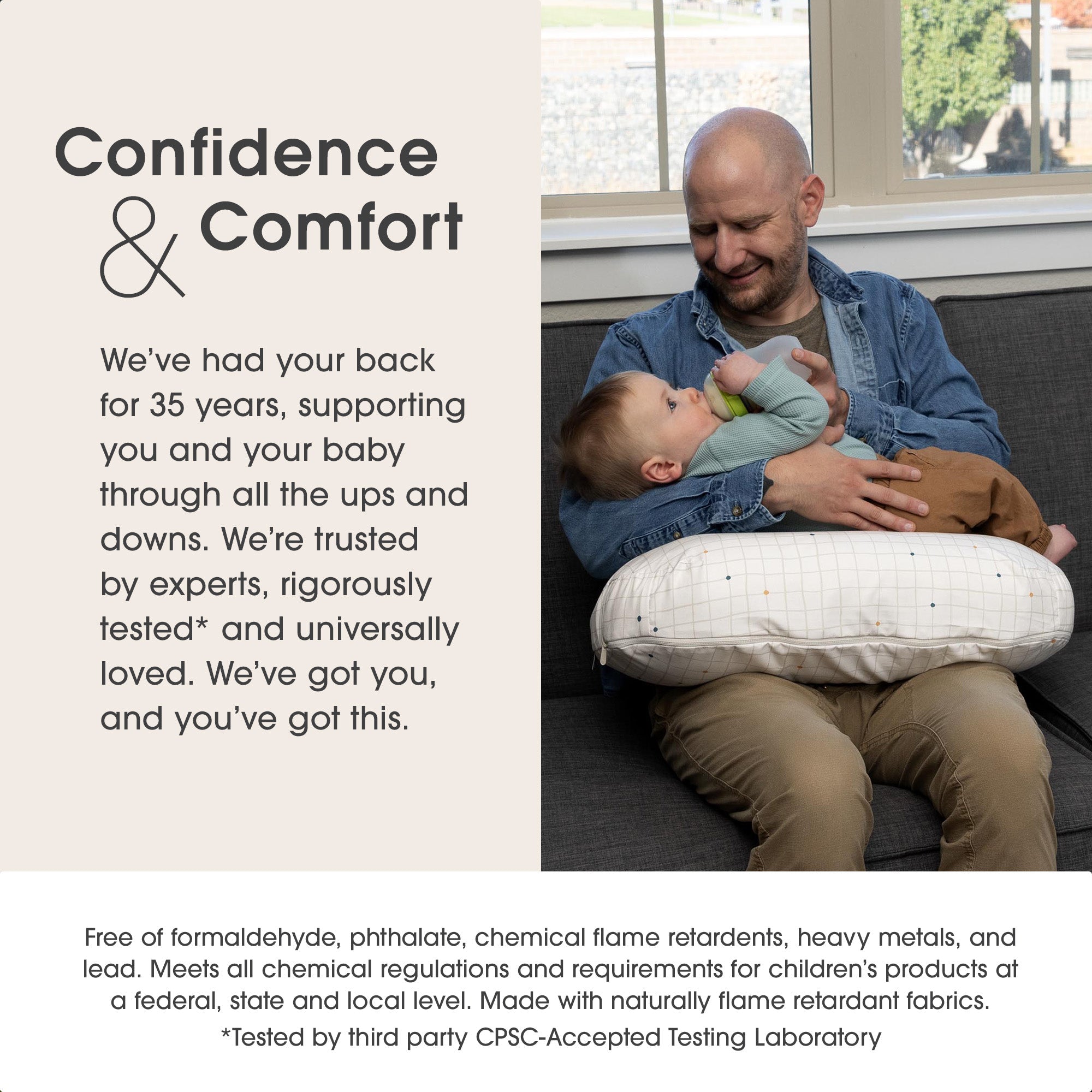 Boppy Original Nursing Pillow and Infant Support - Perfect for Breastfeeding, Bottle Feeding & Tummy Time - Soft, Comfortable & Ergonomic Design for Newborns & Babies