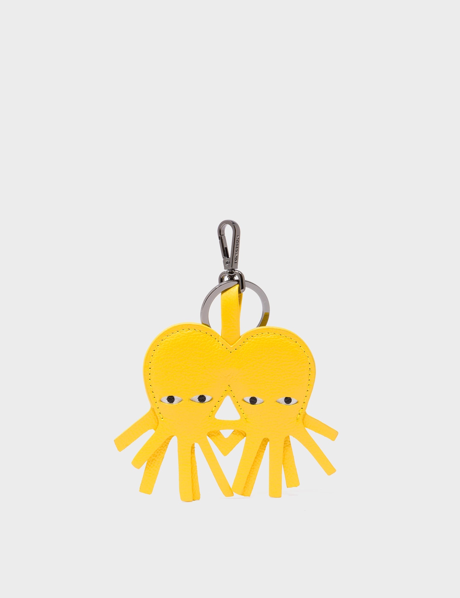 Octotwins Charm Balloon Yellow Leather Keychain - Cute Octopus Keyring for Women & Girls - Perfect for Bags, Backpacks, Gifts & Everyday Carry