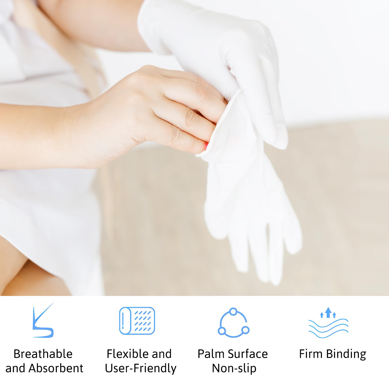 Moisturizing Socks & Gloves Set for Dry Cracked Skin - Spa Quality Cotton Lotion-Infused Hand & Foot Care - Overnight Repair Treatment for Rough Skin - Perfect for Home Spa, Winter Care & Nighttime Hydration (Socks+Gloves)