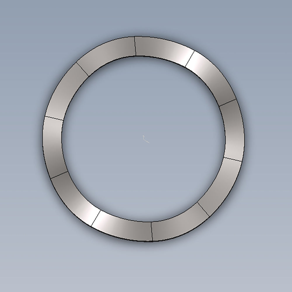10 Wave Spring Washer D52 - High-Quality TDS 250 Stainless Steel Wave Washer for Industrial Machinery, Automotive, and Heavy Equipment Applications