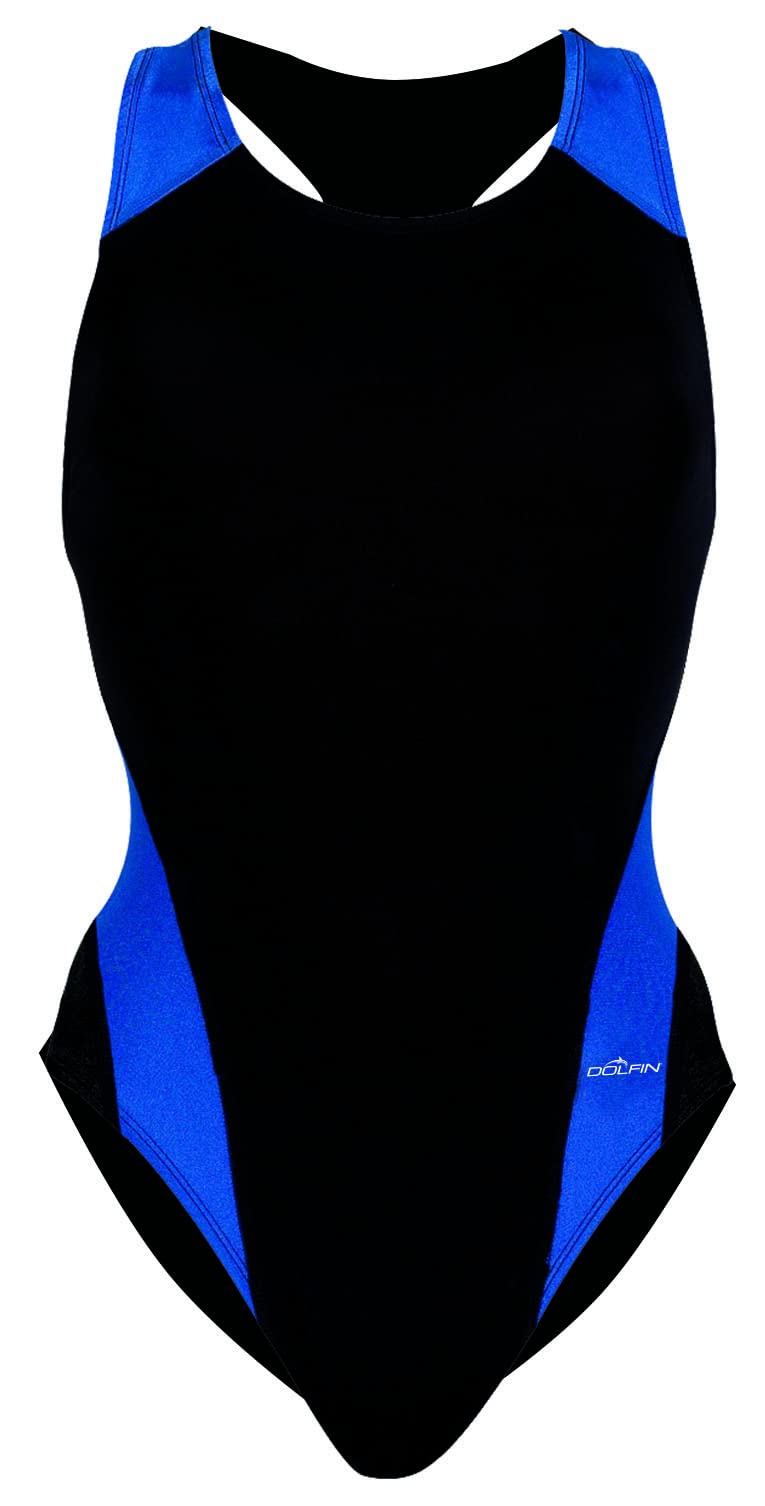 Dolfin Athletic One Piece Swimsuit for Women - High Performance Pro Racerback Training Swimsuit with Keyhole Back Design | Perfect for Swimming, Water Aerobics, Triathlon & Competitive Sports