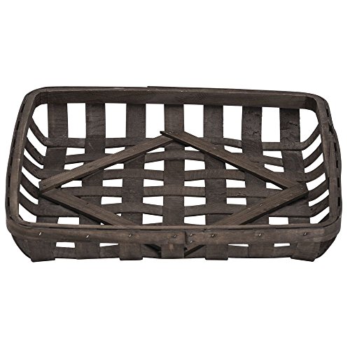 Hubert Square Chip Wood Tobacco Basket - 18.25