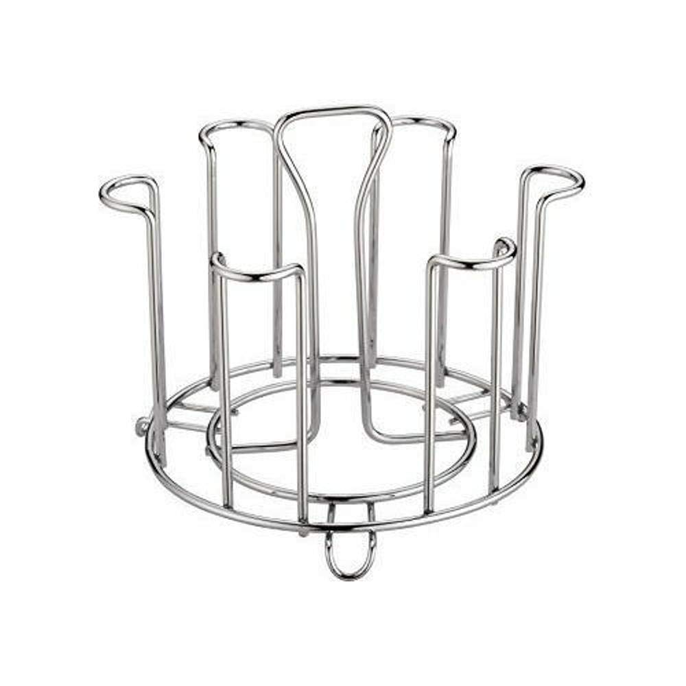 Niralasa 6-Cup Rectangle Glass Stand - Tiered Shelf for Kitchen & Dining Table - Tumbler Holder, Wine Glass Rack - Perfect for Organizing Cups, Mugs, and Stemware in Home Bars or Party Serving