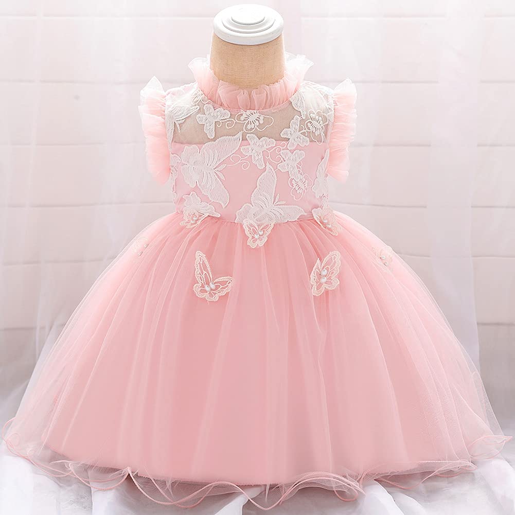 ODASDO Baby Girls Toddler Summer Lace Sleeve Tiered Tulle Tutu Princess Dress - Perfect for Birthday Parties, Pageants & Special Occasions