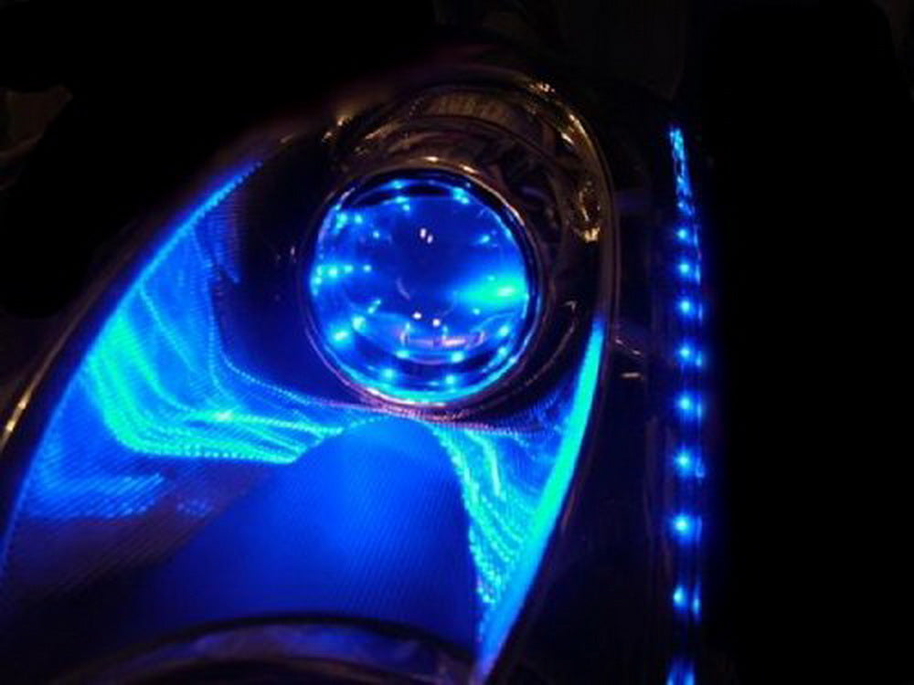 20 Pack Ultra Blue 12V LED Lights for Car Headlights, DRL, Angel Eyes, Fog Lights - DIY Retrofit Kit | Perfect for Night Driving, Car Modifications & Vehicle Customization