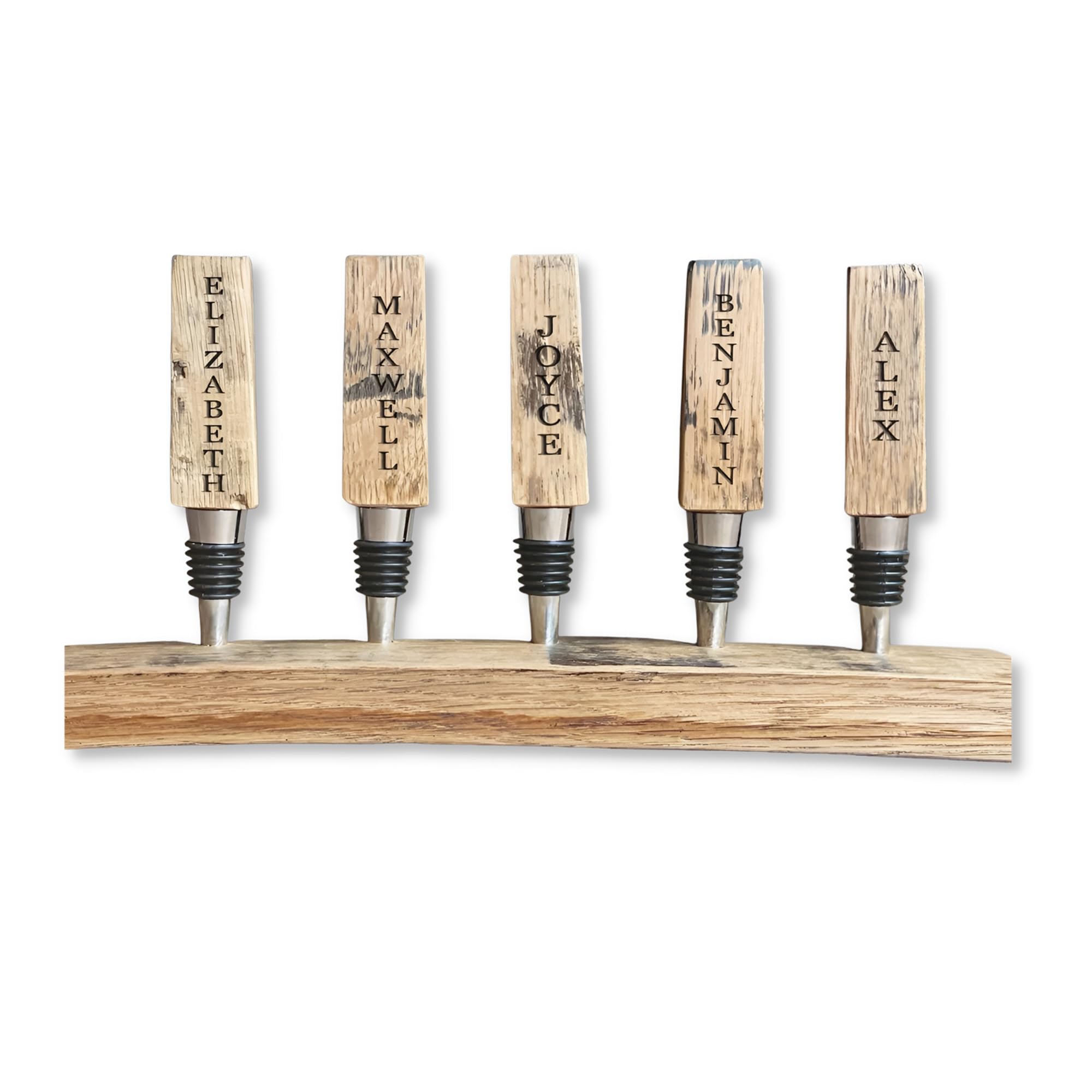 Personalized Bourbon & Wine Bottle Stoppers - Unique Custom Barware Gifts for Whiskey & Wine Lovers - Perfect for Home Bars, Weddings & Anniversary Presents