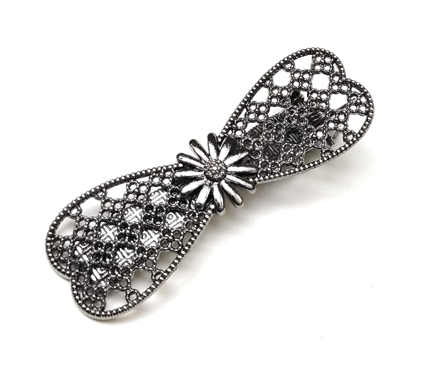 MOOLYAVAAN Handmade Pearl Hair Pins Set of 4 - Elegant Hair Clips, Barrettes & Hair Ties for Women & Girls - Fashion Hair Accessories for Parties, Weddings & Special Occasions (Multicolor)