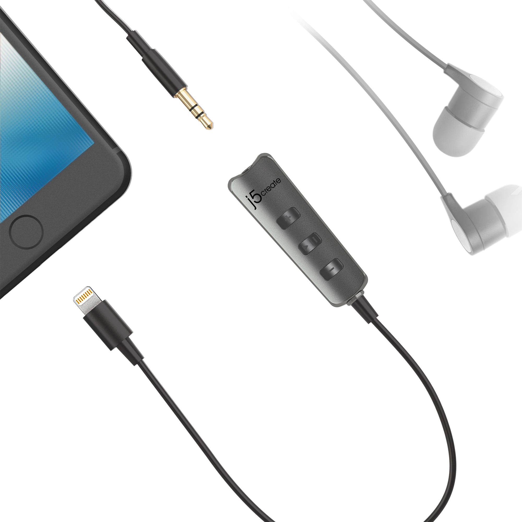 Premium Lightning® Audio Adapter - High-Quality Digital to 3.5mm Headphone Jack Converter for iPhone/iPad - Perfect for Music, Gaming & Conference Calls