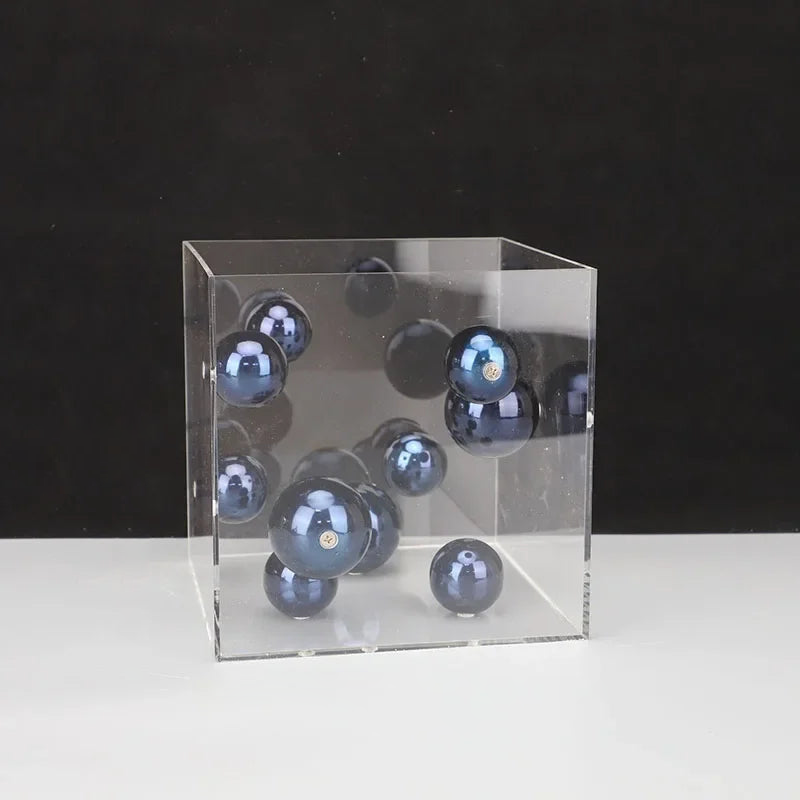 Modern Dot Art Cube - 3D Geometric Puzzle for Stress Relief & Home Decor | Perfect for Office, Living Room & Gifts